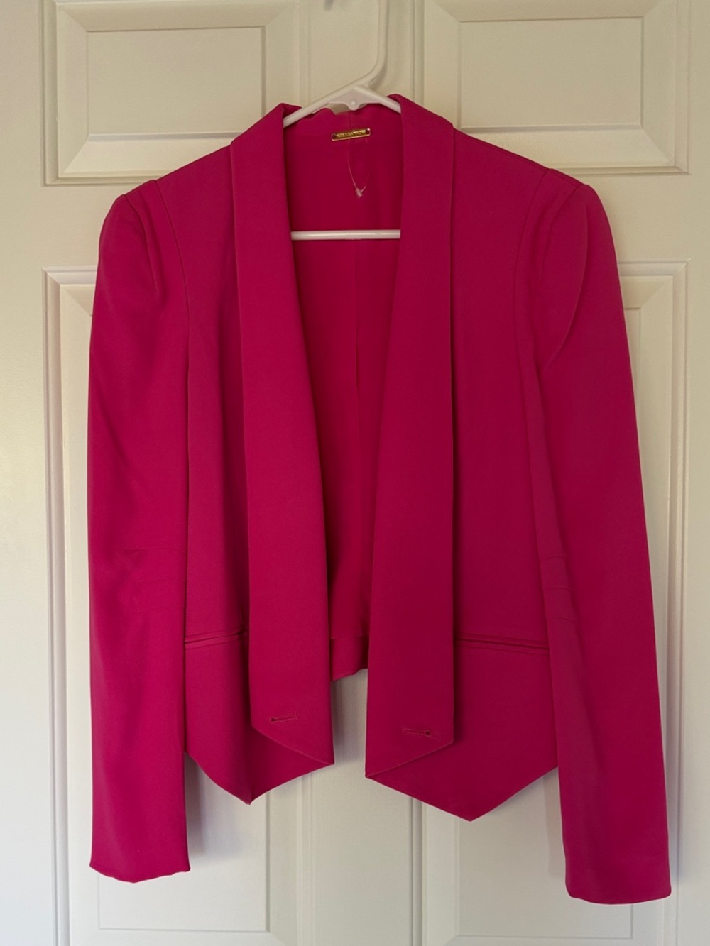 Rebecca Minkoff Barbie Pink Draped Blazer